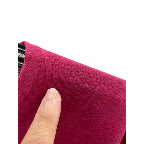 Peter Millar Crown Sport Mens Red V-Neck Sweater Size XL SKU 8416 - Picture 4 of 16